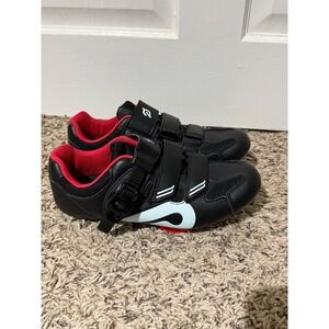Peloton Cycling Shoes Black Red Women Size 38 PL-SH-B-38 women's size 7-7.5